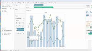 8 Tableau Public Multiple Lines Combination Chart Dual Axis Youtube