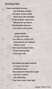 Pin By Stephanie Sanderlin On Typewriter Poe Poems About Stars Edgar Allan Poe