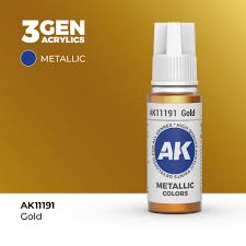 AK-Interactive: (3rd Gen) Acrylic - Gold (17ml)