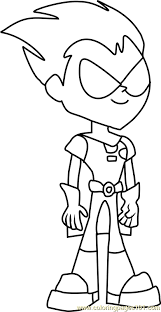 Download and print these robin coloring pages for free. Robin Coloring Page For Kids Free Teen Titans Go Printable Coloring Pages Online For Kids Coloringpages101 Com Coloring Pages For Kids