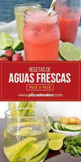 Recetas De Aguas Frescas Paso A Paso Aguas Frescas Recetas Recetas De Agua Agua De Frutas Recetas