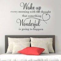 Bedroom wall stickers are a fantastic way to liven up a blank wall and give a child's or adult's room some added personality. Bedroom Letters Quote Wall Stickers Art Room Removable Decal Diy Crafts Home Decor Wish Wall Quotes Sticker Wall Art Wall Quotes Bedroom
