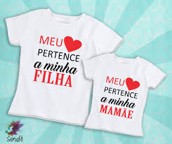 Camisetas Personalizadas Mae Pai E Filha Camiseta Personalizada Tal Mae Tal Filha Meu Coracao Pertence A Minha Filha Filha Moda Mae E Filha Tal Mae Tal Filha