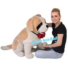 Pelus Kopek Bambi Pelus Oturan Saint Bernard Kopek 50 Cm Dunyanin En Sadik Kopegi Can Dostum