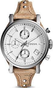 fossil es3625 kol saati deri saat kadin bej