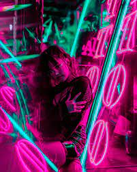 Neon Preset Mobile Lightroom Preset Dark Preset Instagram Filter Blogger Preset Influencer Preset In 2021 Neon Photography Neon Photoshoot Neon Lighting