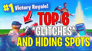 Today's fortnite video shows you. Top 6 Glitches And Hiding Spots Not Patched Fortnite Battle Royale Pc Hiding Spots Fortnite Glitch