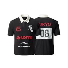 Mowalola SS25 东京限定Sex刺绣opium修身Polo衫YVL 脆皮同款