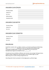 Rückzahlung der mietkaution der mieter hat einen anspruch auf rückzahlung der mietkaution. Mietburgschaft Vorlage Als Pdf á… Version 2021 Umzugcheckliste Org