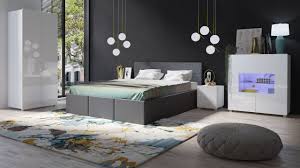 Schlafzimmer im landhausstil weiß,schlafzimmer komplett landhausstil weiß gebraucht,schlafzimmer landhausstil weiß gebraucht,schlafzimmer landhausstil weiß günstig,schlafzimmer landhausstil weiß ikea,schlafzimmer landhausstil weiß kaufen,schlafzimmer landhausstil weiß. Schlafzimmer Komplett Set 5 Tlg Labri Grau Weiss Hochglanz Kaufen Bei Sylwia Lesniewska Fun Mobel