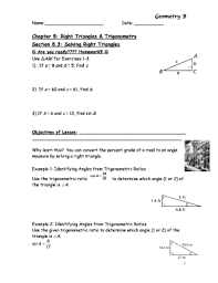 Right triangles & trigonometry date: Unit 8 Right Triangles And Trigonometry Homework 3 Answers Key Fill Online Printable Fillable Blank Pdffiller