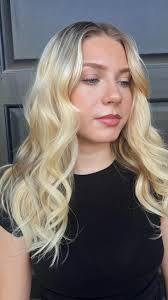 one row of extensions + two small side pieces = ❤️, •, •, •, •, #Hair  #blonde #highlight #blondehair #hairtransformation #beauty #extensions  #handtied #blondespecialist #thickhair #americansalon ...