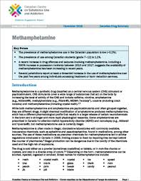 Methamphetamine Canadian Drug Summary Canadian Centre On