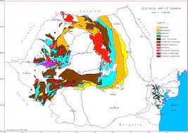 Harta geologic a platformei moldoveneti 1 cuaternar; Harta GeologicÄƒ A Romaniei Revista National Geographic Romania