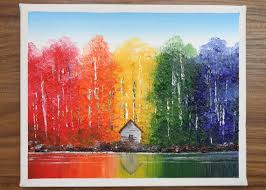 Simple Colorful Landscape From
