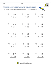 The word problems and picture features a box of colorful crayons. Double Digit Addition With Regrouping