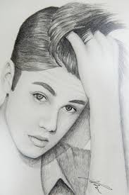 Bieber J. Drawing by Daniel Lev