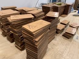 Celebrating 55 years of business! Wood Business Cards Laser Engraved Starting At 1 30 Each