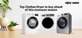Your dryer's basic purpose is to generate hot air and tumble the laundry until it's dry. Top Clothes Dryer To Buy Before Monsoon Season
