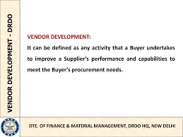 Vendor Deveopment Drdo Ppt Download