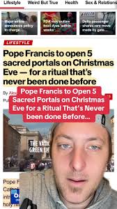 Popes Christmas Eve Ritual