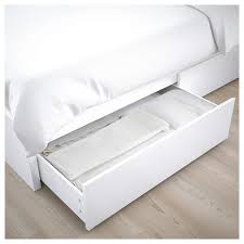 Malm Bedframe Hoog Met 4 Bedlades Wit Leirsund 160x200 Cm Ikea Malm Bed Frame High Bed Frame Malm Bed