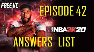 All the nba 2k22 2ktv answers, an updated list with all the episodes,. Nba 2k20 2ktv Episode 42 Answers Updated October 2021