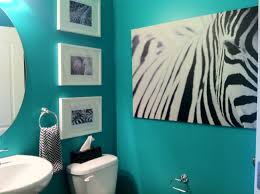 Hence, you need to make sure that you don't keep any such thing in there that does not handle moisture well. Teal Powder Room It All Started With The Big Ikea Zebra Print Ended With A Teal And African Animal Theme Zebra Bathroom Decor Zebra Bathroom Home Decor