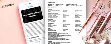 Best resources to get you back on your feet. How To Write A Dance Resume Hollywood Dance Experience