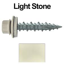 Light stone 887 ir=.58* tan 855 ir=.48 * cocoa brown 856 ir=.34**. Metal Roofing Screws 250 10 X 1 Light Stone Hex Head Sheet Metal Roof Screw Self Starting Metal To Wood Siding Screws Epdm Washer Co