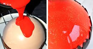 Glacage Miroir Rouge Au Chocolat Blanc Glacage Miroir Rouge Patisserie Chocolat Blanc