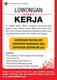 Inilah lowongan kerja pabrik terbaru di karanganyar 2020. Pt Sunway Multi Kreasi Kantor Kemahasiswaan Alumni Dan Campus Ministry