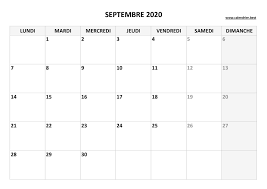 Calendrier Septembre 2020 A Consulter Ou Imprimer Calendrier Best Le calendrier des séances du conseil universitaire et du conseil d'administration pour les années. calendrier septembre 2020 a consulter