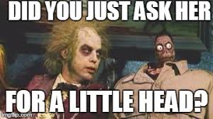 The scene where the receptionist in the afterlife waiting room reveals she killed herself was removed. Beetlejuice Waiting Room Imgflip