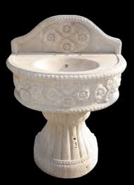 pedestal sink and backsplash model