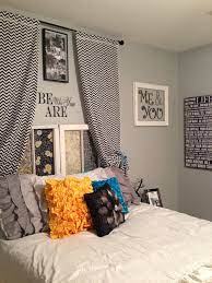 Notice The Head Board It S Of 2 Old Windows I Bought At An Antique Shop I Took 6 Different Types Of Material That Dorm Room Decor Bedroom Colors Home Styles