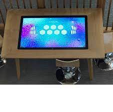 The size of your coffee table will depend on the size of your sofa and the space you are adding it to. 55 Full Hd Multitouch Table With Mini Pc Interactive Coffee Table Buy Multitouch Table With Mini Pc Coffee Table With Seating Product On Alibaba Com