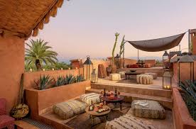 Hotel Evenements Spa Rooftop A Marrakech Rooftop Terrace Design Rooftop Design Terrace Design