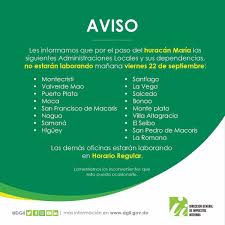 Puerto plata la novia del atlantico escudo puerto plata una de las 32 provincias de la república dominicana. Impuestos Internos On Twitter Avisodgii Se Agregan Las Adm Locales Y Dependencias De San Pedro De Macoris Y La Romana Como No Laborables