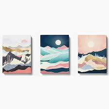 We did not find results for: Buy Onelz Pink Watercolor Mountain Painting Wall Art Nature Wall Art Boho Wall Art Minimalist Abstract Wall Art Neutral Wall Art Modern Framed 3 Piece Wall Art Canvas For Living Room Bedroom 12 X16