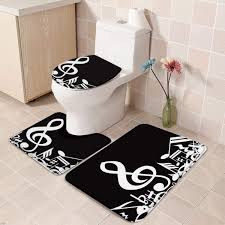 Check spelling or type a new query. Washable Contour U Shaped Rug Toilet Lid Cover Small Set Infinidesign Music Decor Sponge 3 Pcs Bathroom Rugs Set Absorbent Non Slip Bath Mat Music Notes Artwork Home Decor Area Rugs Runners Pads