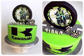 Motocycle Kawasaki Birthday Cake Tarta Cumpleanos Motos Motorradtorte By Atelier Pastry Fork Mallorca Motorrad Torte Geburtstagstorte Geburtstagsideen