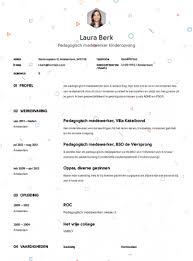 Gratis Cv Voorbeeld Kinderopvang Sollicitatiecursus Com Cv Tips