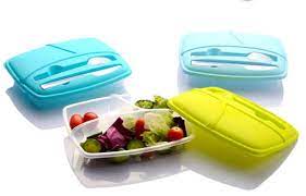 These nice clear cups are available with several lids. China Healthy Lunch Salad Shaker Reusable Plastic Container With Fork And Knife 4 Cup Capacity China Salad Bowl And Plastic Bowl Price