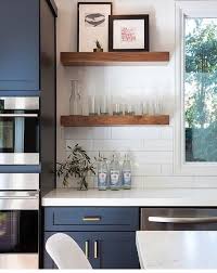 Go all out and add in a bold wall color, too. 64 Navy Blue Kitchens Ideas Kitchen Inspirations Kitchen Remodel Blue Kitchens