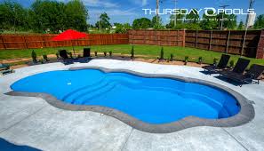 Viewing pictures of inground pools is an excellent way to begin learning about the enormous array of sizes, shapes, aesthetic characteristics, construction materials, decorative and functional features, and other options available with gunite designs. Fiberglass Pool Designs Thursday Pools
