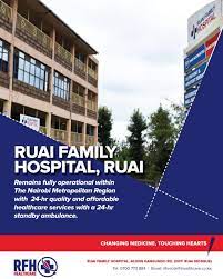 Code hospital level category nhif branch; A Post By Ruai Family Hospital On April 8