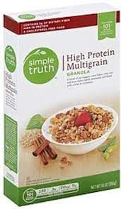 Simple Truth High Protein Multigrain Granola 14 Oz Nutrition Information Innit