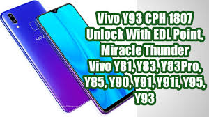 Vivo 1820 (y91i, y91c) pattern unlock & frp unlock without box. U4ugsm A2z Unlocking Info Vivo Y81 Y83 Y83pro Y85 Y90 Y91 Y91i Y95 Y93 Cph 1807 1811 1814 1815 1816 Pattern Unlock Edl Point Miracle Thunder V3 05 Https Youtu Be Yni8og40i3a Facebook