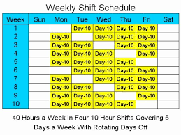 8 hour rotating shift schedule examples. 8 Hour Shift Schedule Template Beautiful 10 Hour Schedules For 5 Days A Week 1 2 Free Download Shift Schedule Schedule Template Day Schedule